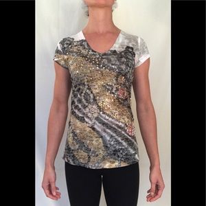 Caché Sequined T-Shirt